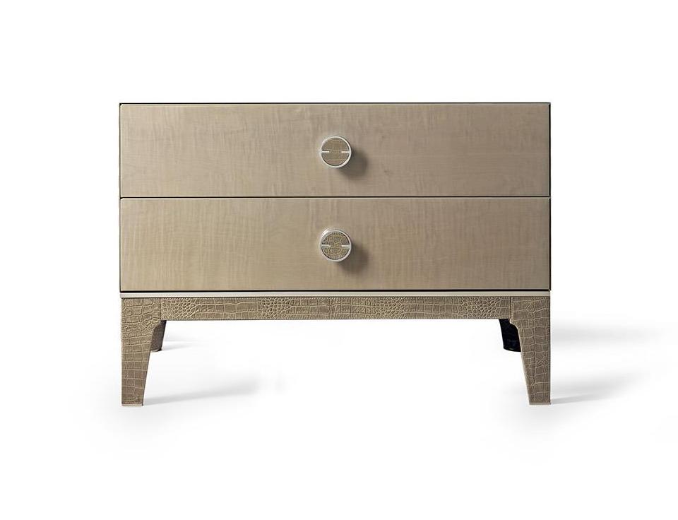 Groot nachtkastje met twee laden 80