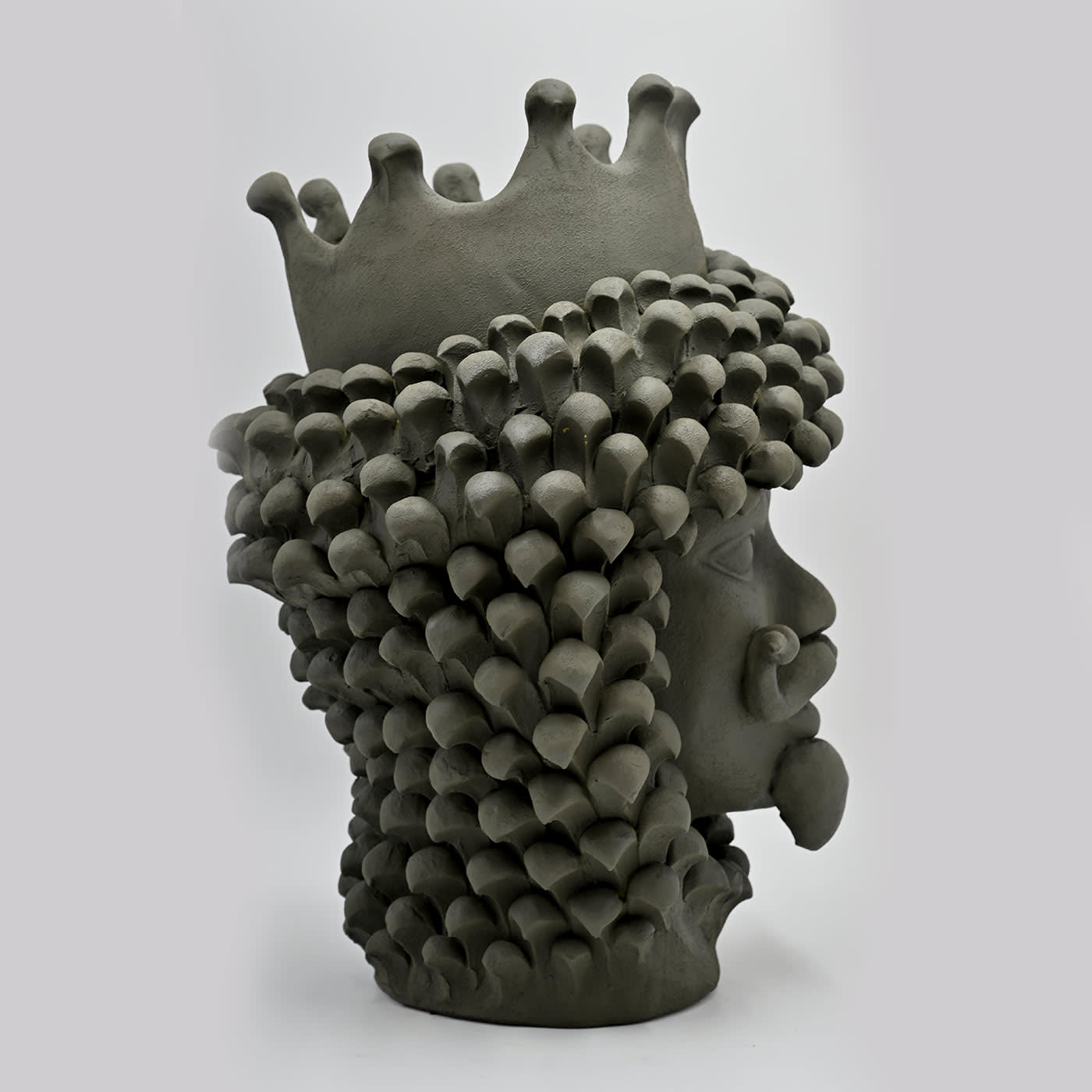 Moor's Head grijze sculptuur