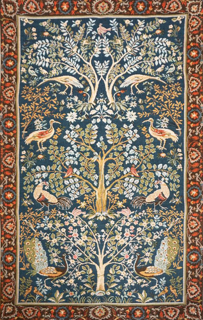 The Tree, in W. Morris stijl wandtapijt | Maat: 75 × 125 cm