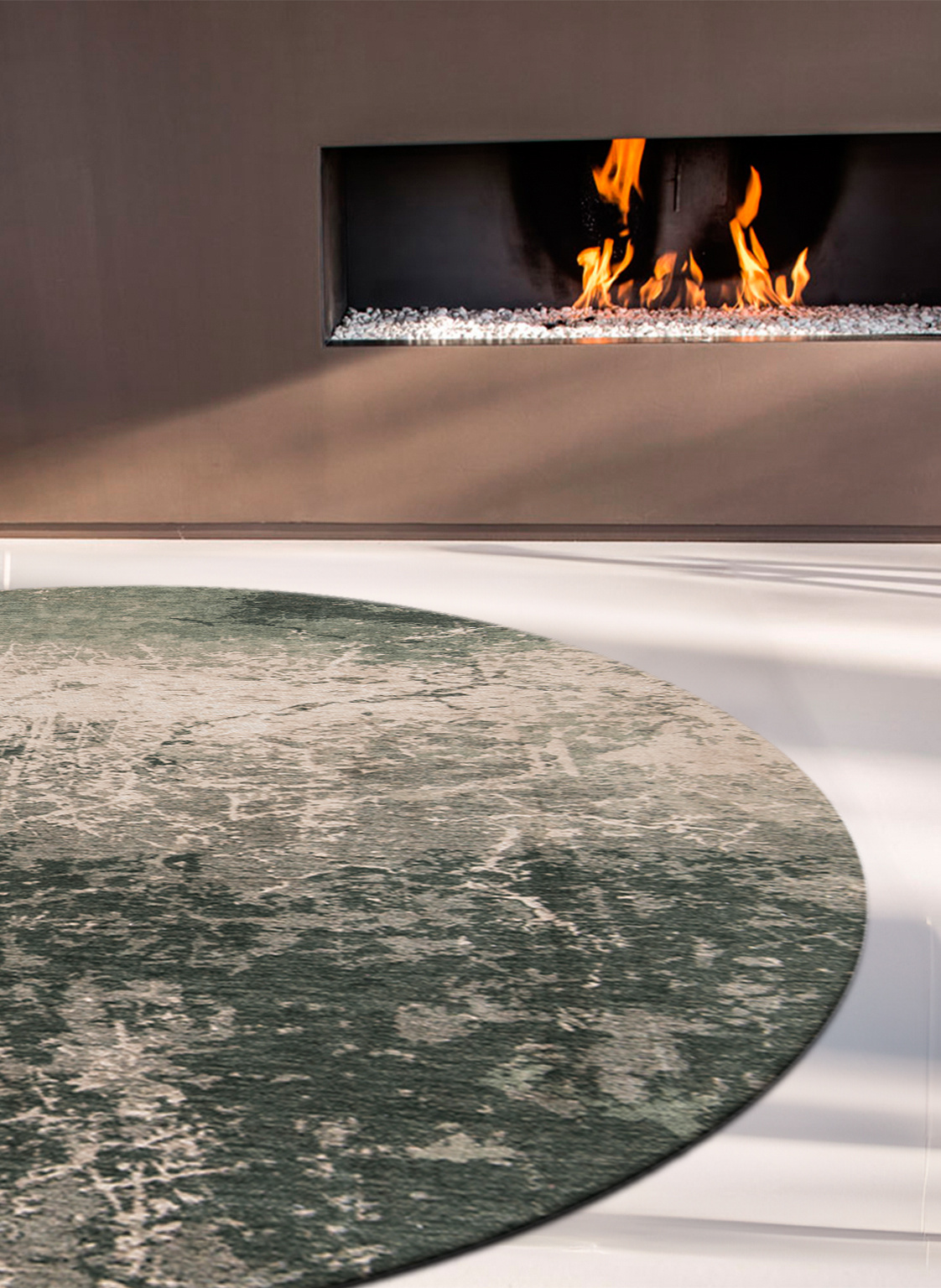 Dark Pine rond tapijt | Maat: Ø 240 cm