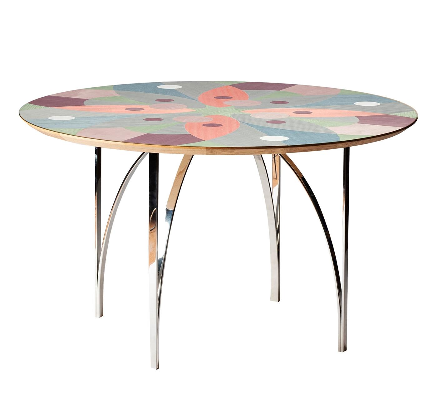 Multi-kleur gefineerde eettafel