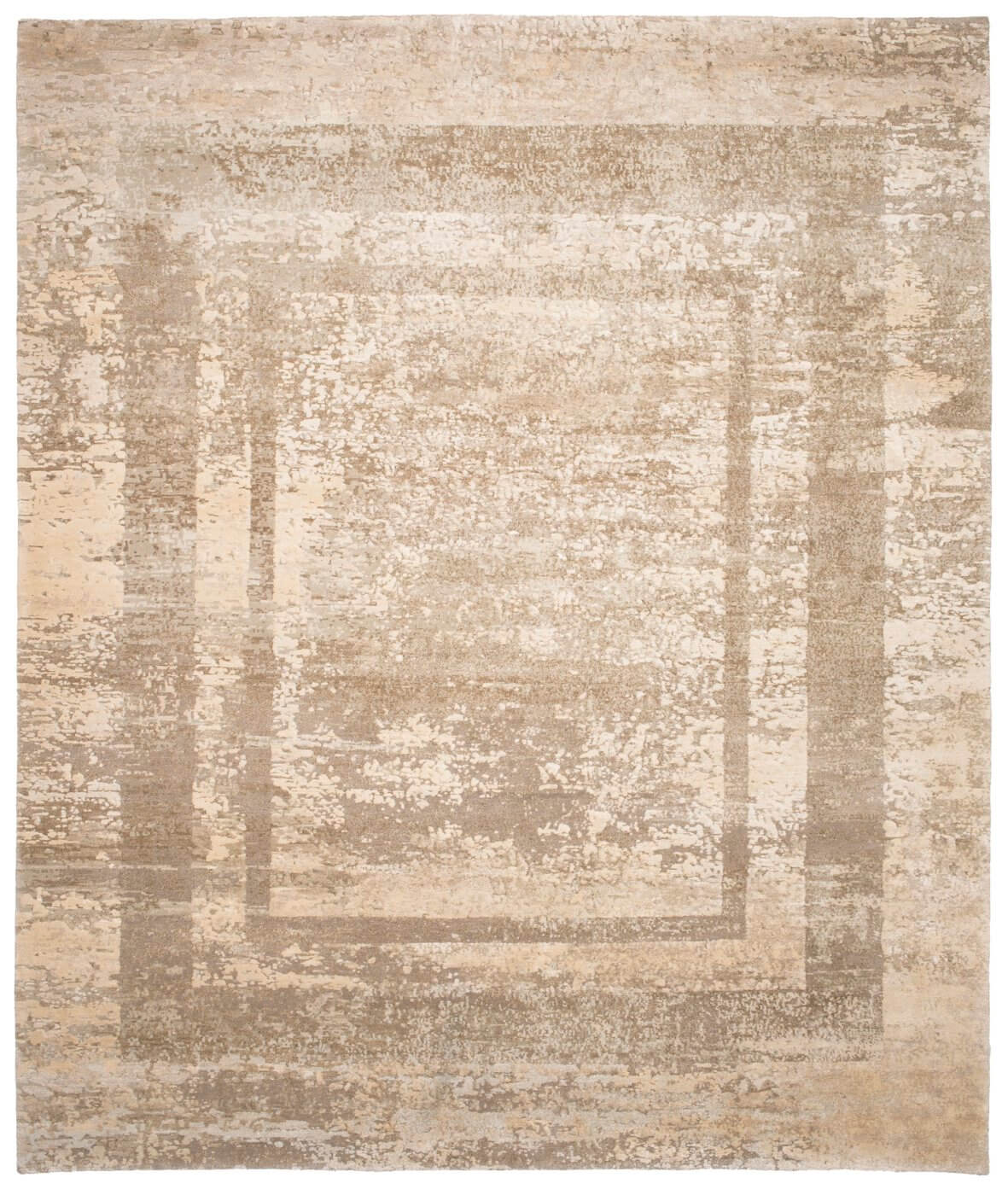 Artwork 27 triple border reverse crème vloerkleed