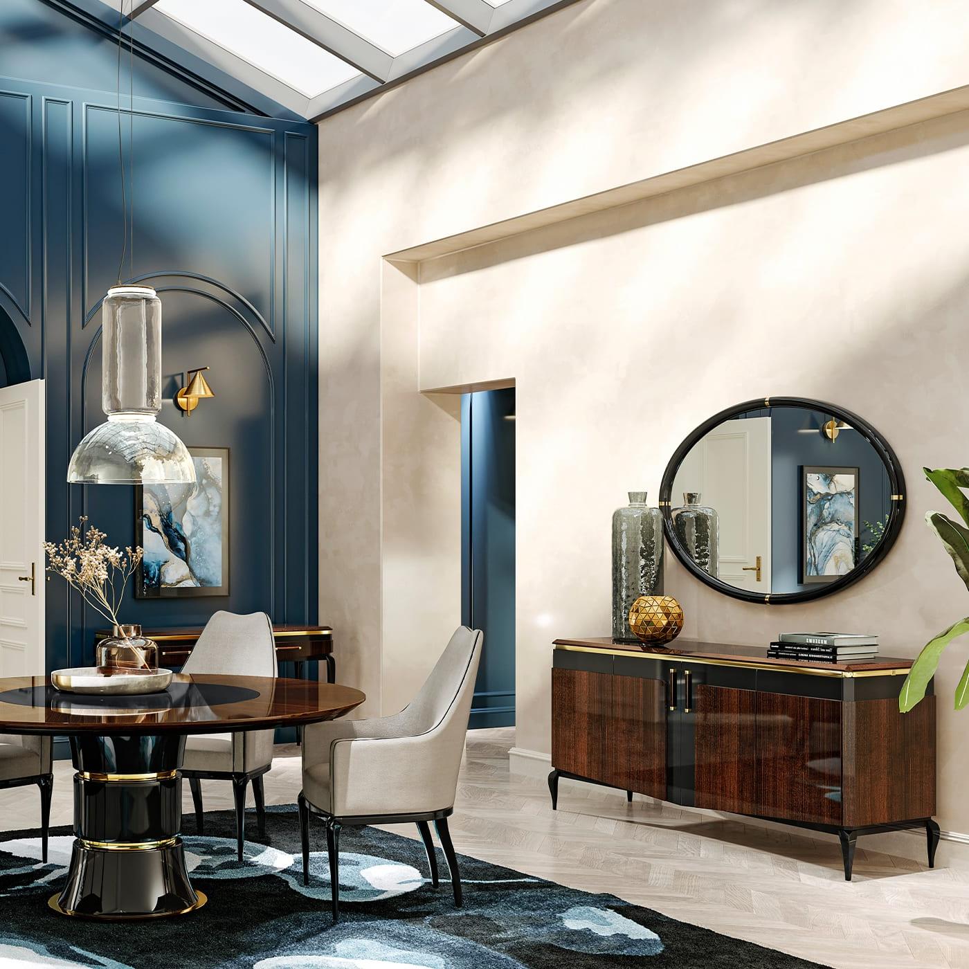 Artisan gemaakte ronde eettafel | Configuratie: Zonder draaiplateau Artisan gemaakte ronde eettafel | Configuratie: Zonder draaiplateau