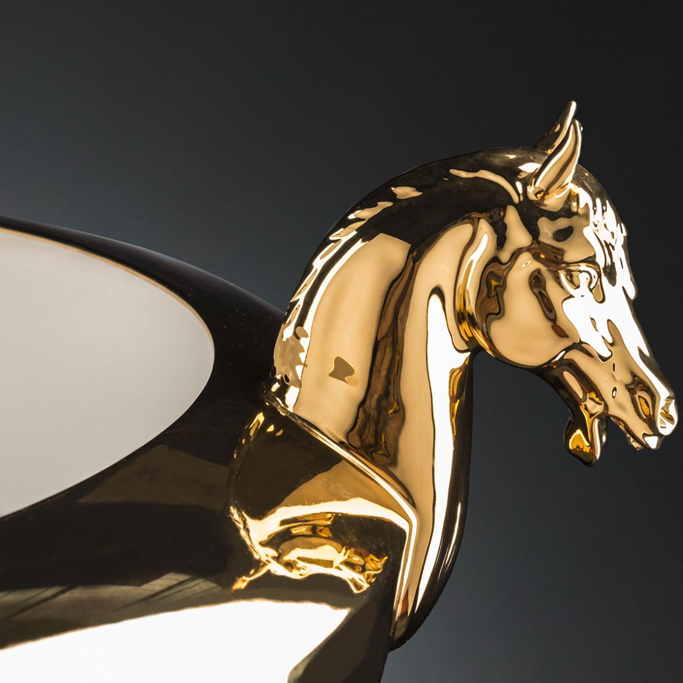 Horse gouden vaas