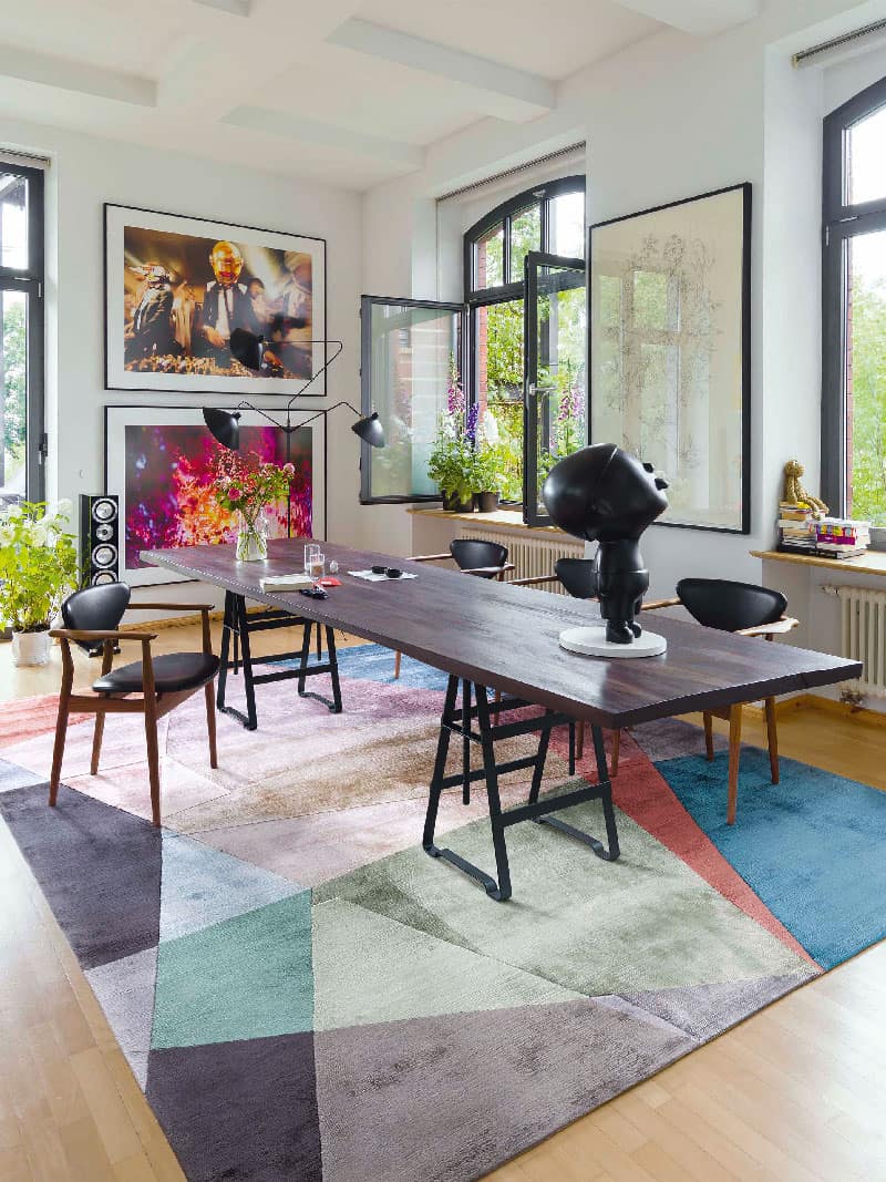 Crystal luxe handgeknoopt vloerkleed
