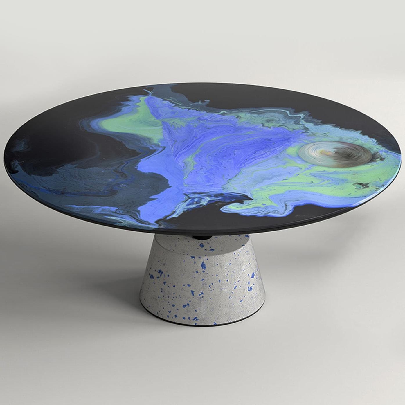 Astraliti ronde metalen salontafel