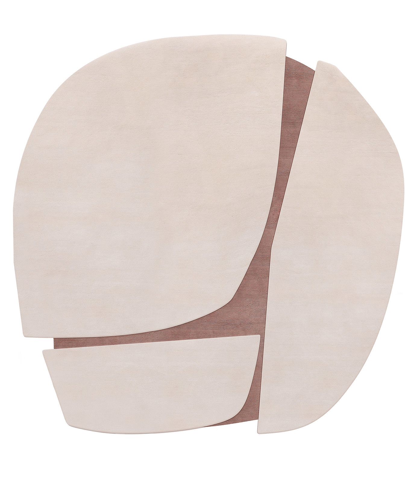 Designer roest gevormd tapijt | Maat: Ø 250 cm