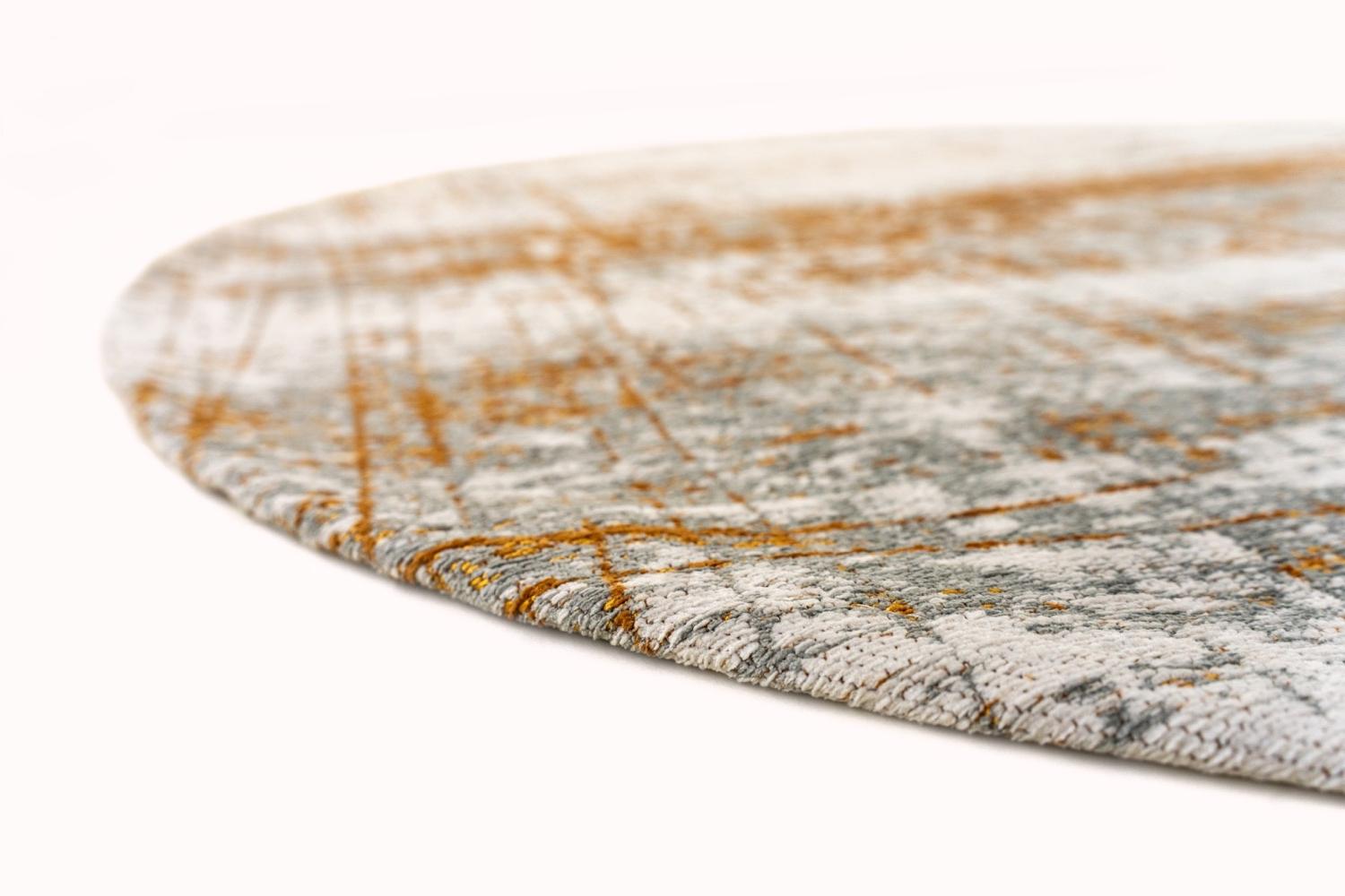 Columbus Gold rond tapijt | Maat: Ø 140 cm