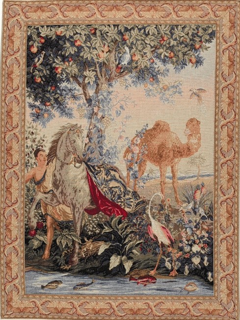 Draped Horse wandtapijt | Maat: 50 × 67 cm
