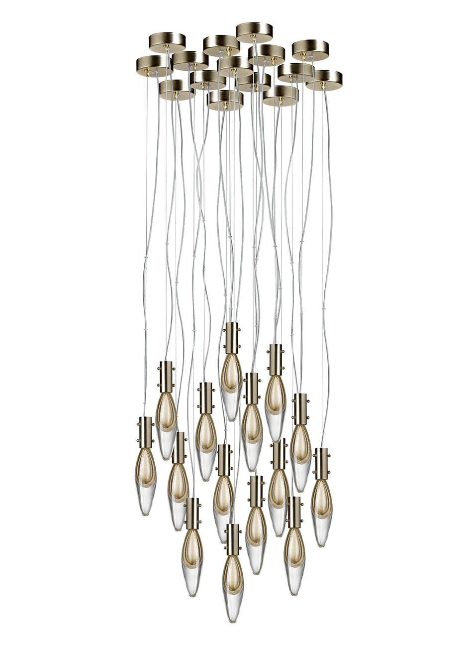 Murano Drops 15-Lichts Hanglamp