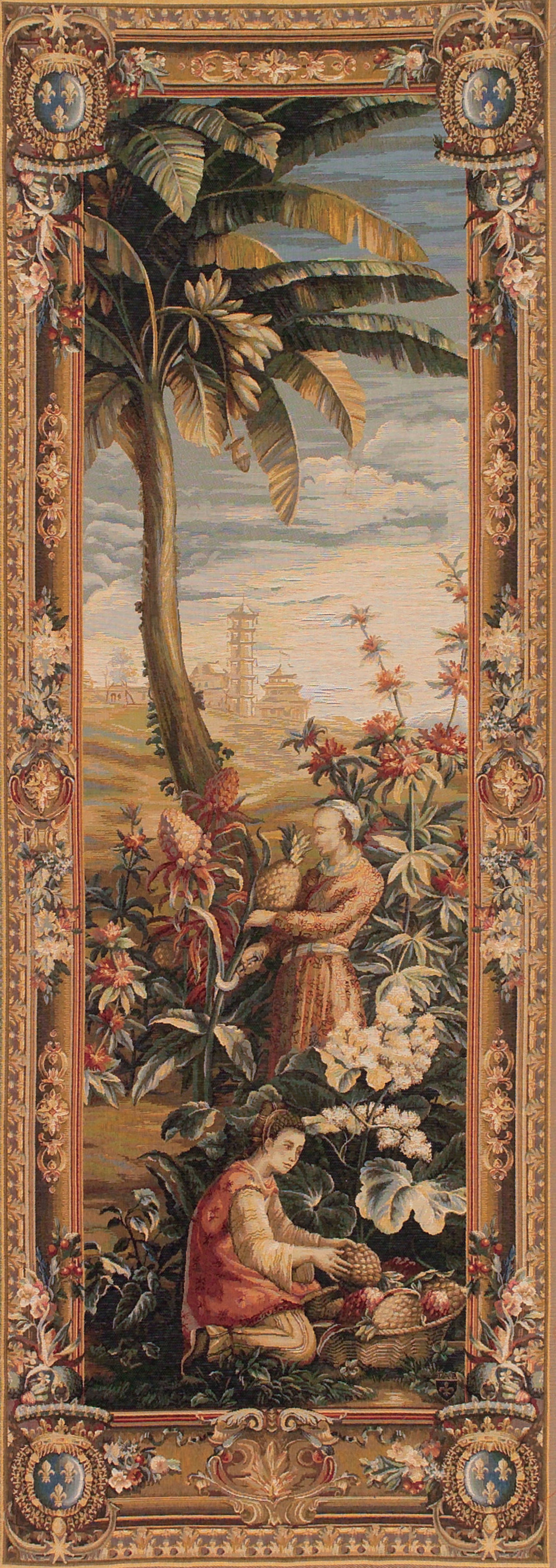 The Pineapple Harvest - Right Door wandtapijt