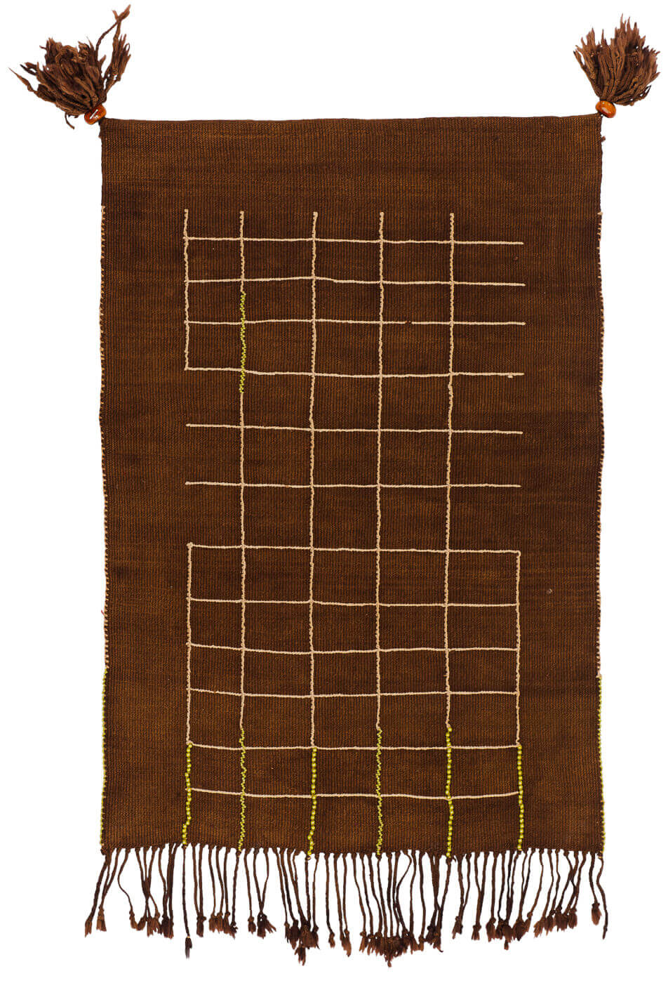 Cache sexe geel wit tapijt | Maat: 200 × 300 cm