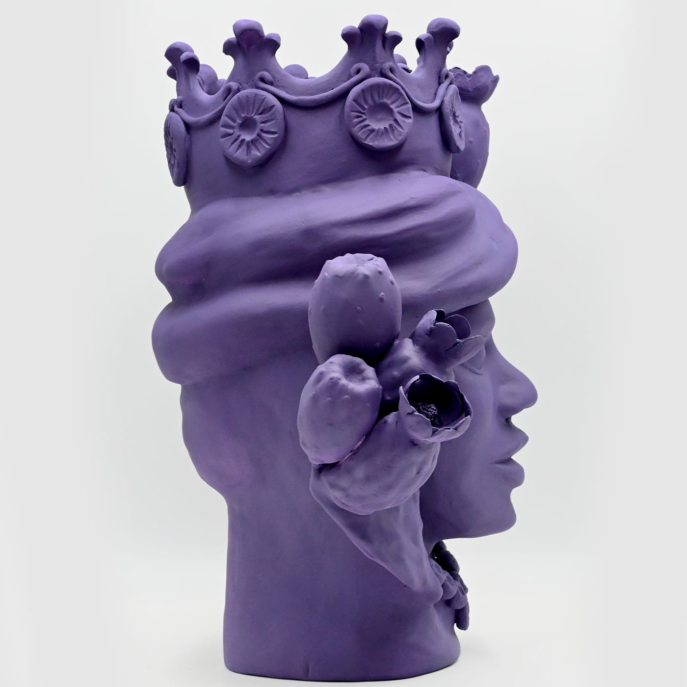 Moor's Head violette sculptuur