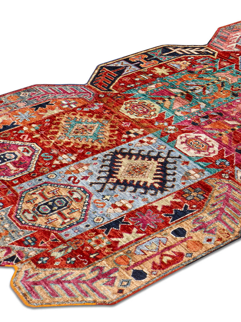 Multishape handgemaakte luxe vloerkleed