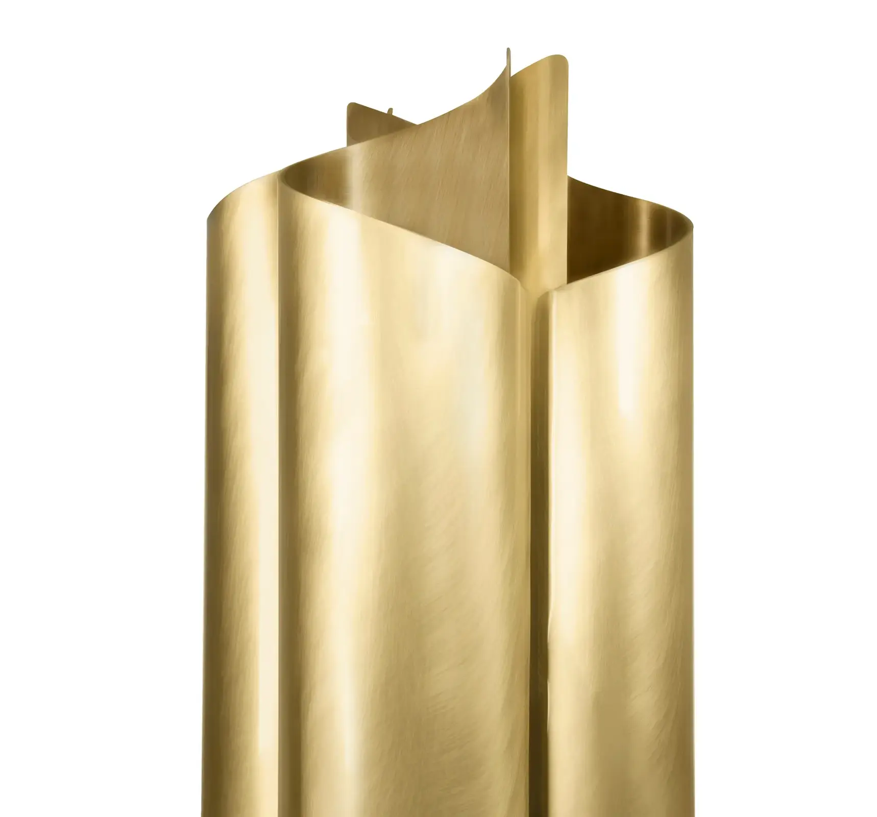 Verouderd messing vloerlamp