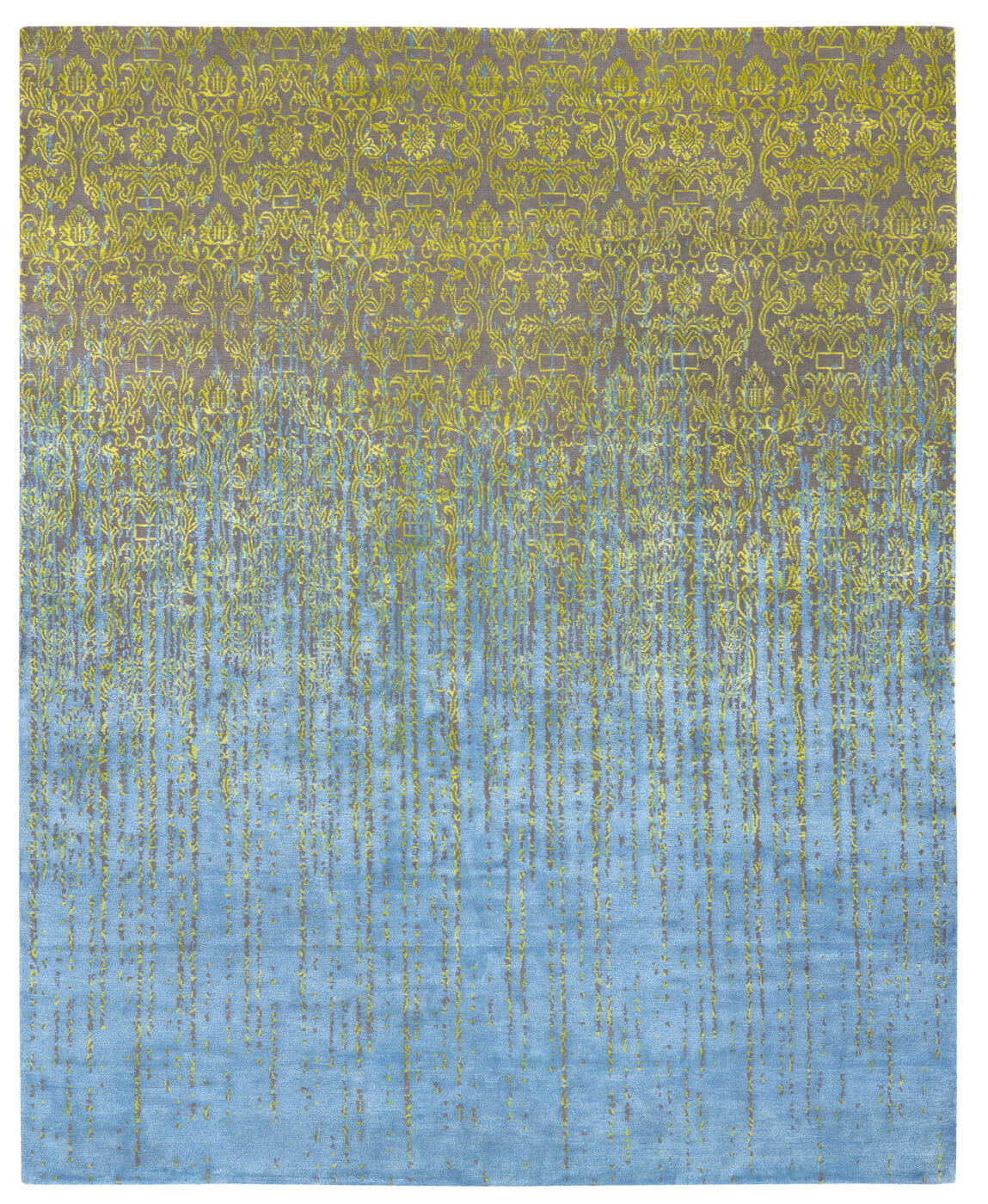 Roma vendetta geel blauw tapijt | Maat: 300 × 400 cm