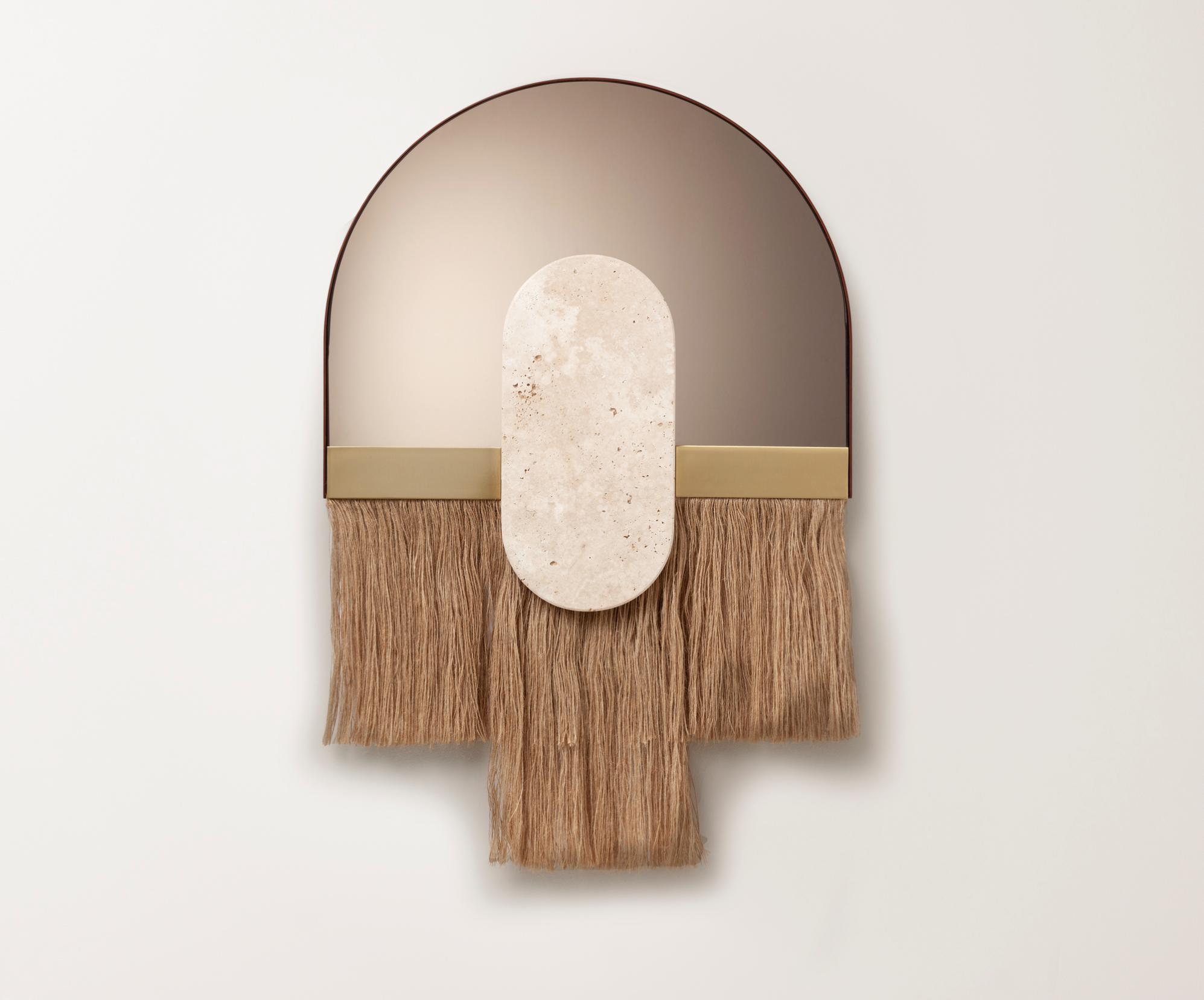 Souk Ecru Shell decoratieve wandspiegel