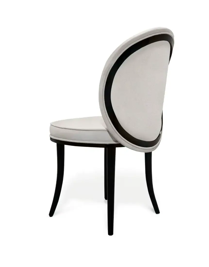 Mistral stoffen rugleuning eetstoel