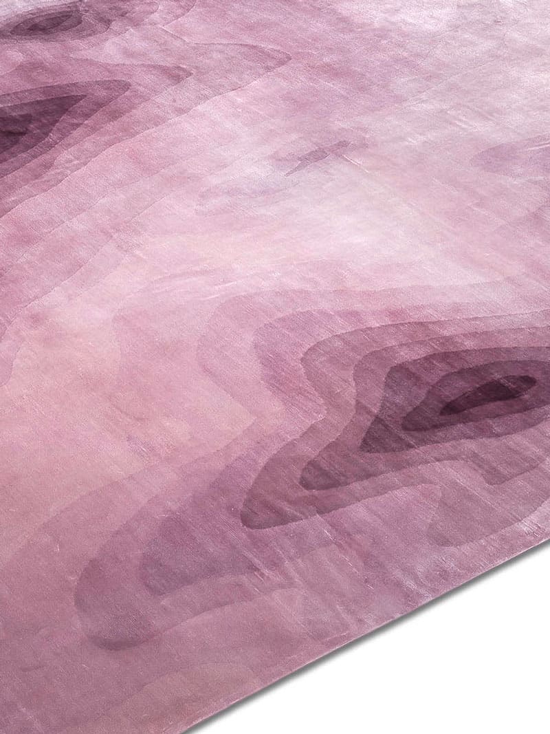Ocean Lilac luxe handgeknoopt vloerkleed