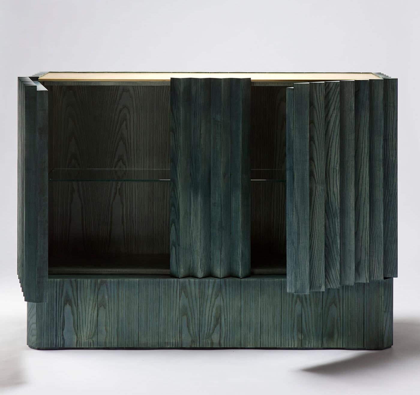 Elegante groene dressoir