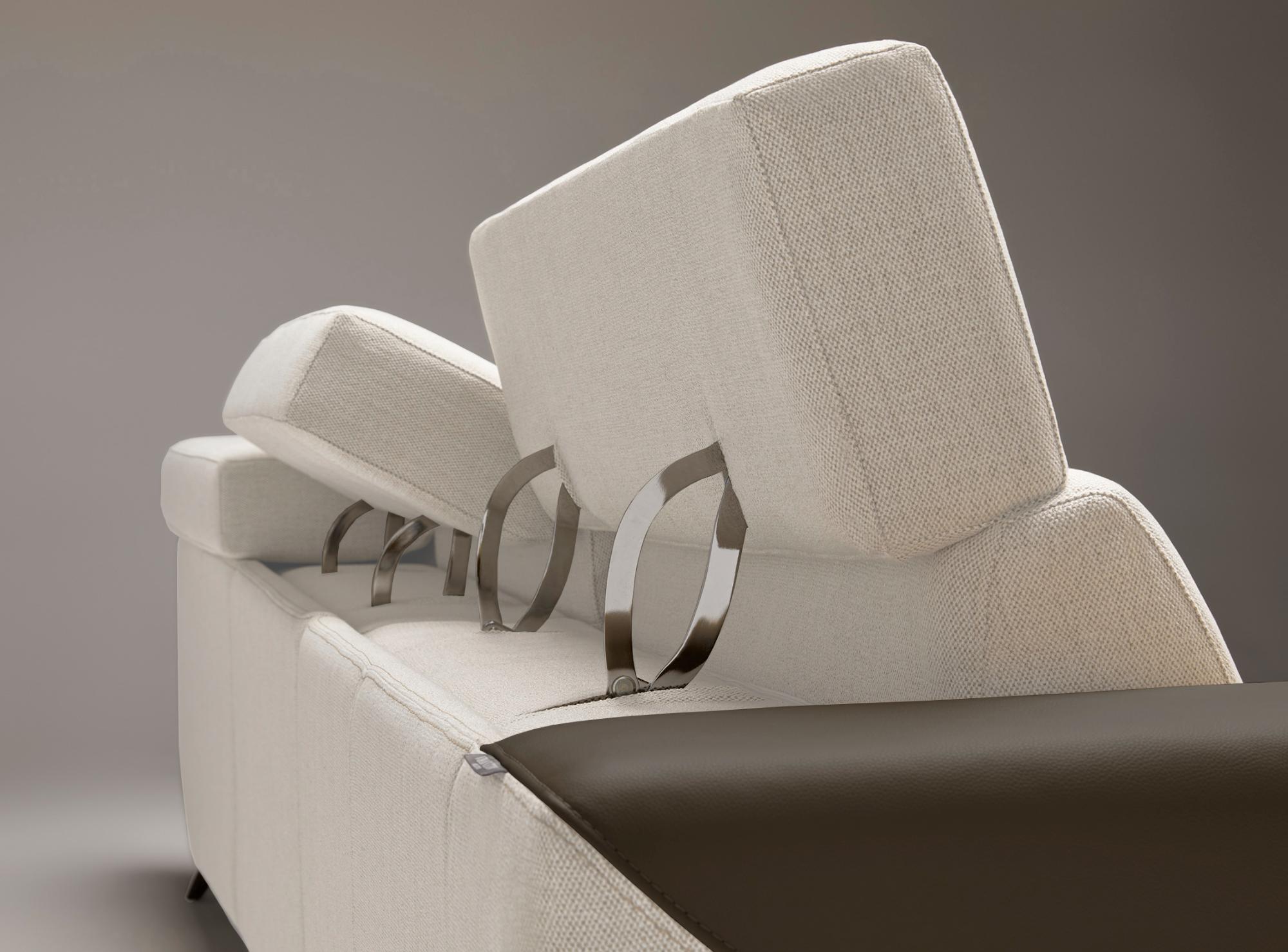 Atlanta zwart-witte 3-zits relaxbank