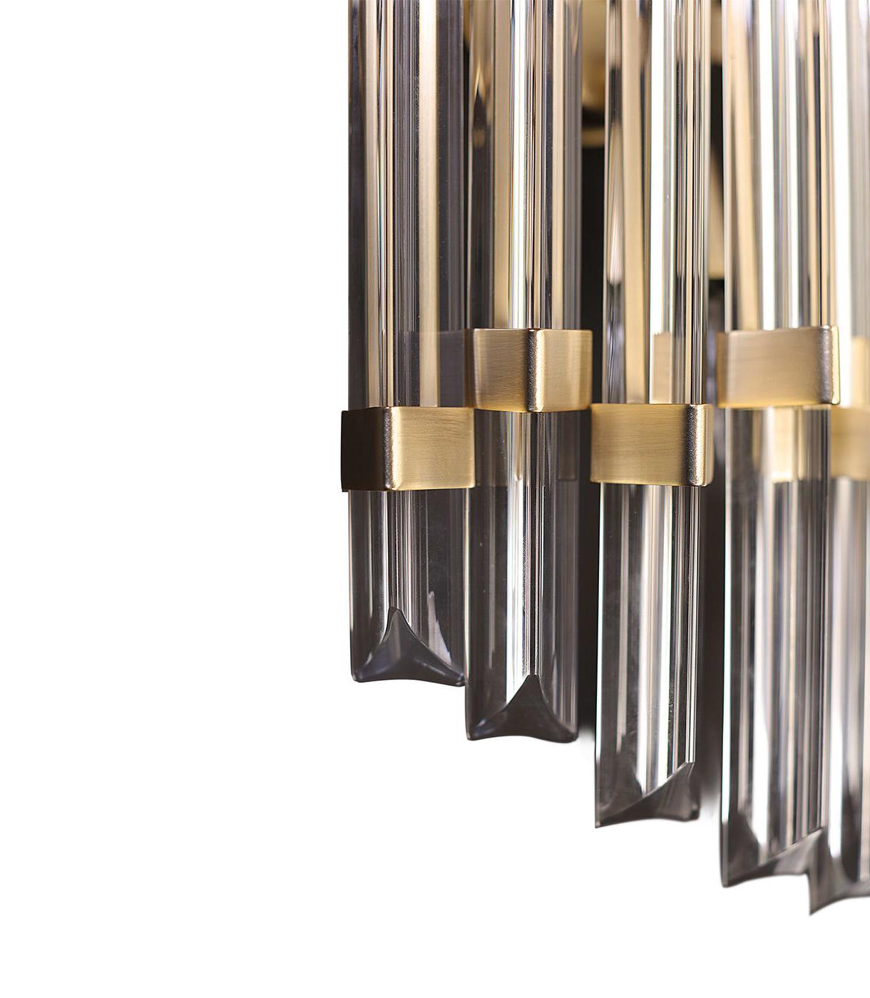 Art Deco kristallen wandlamp