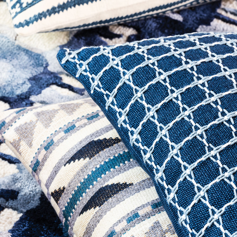Maliana Indigo 50 × 35 kussen