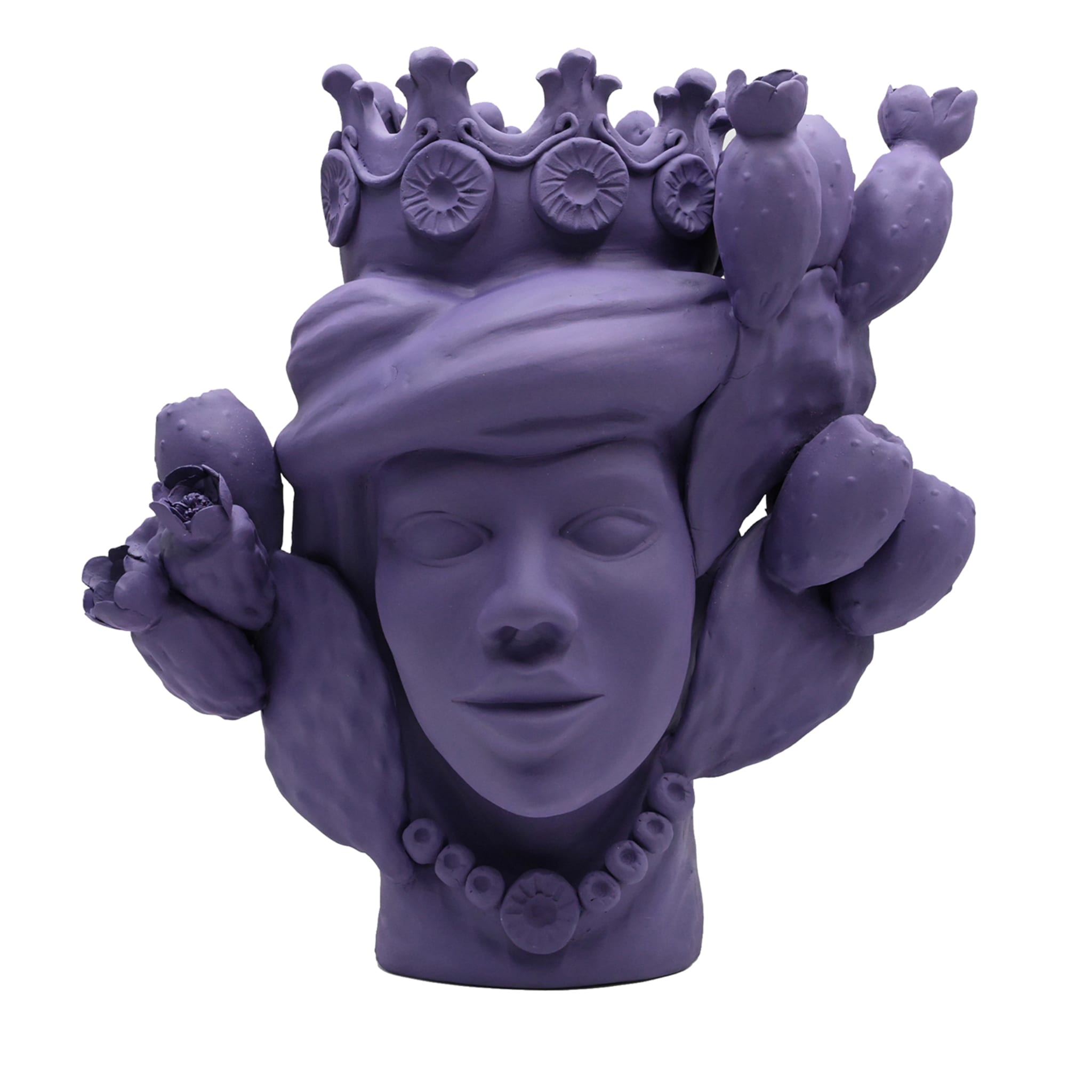 Moor's Head violette sculptuur
