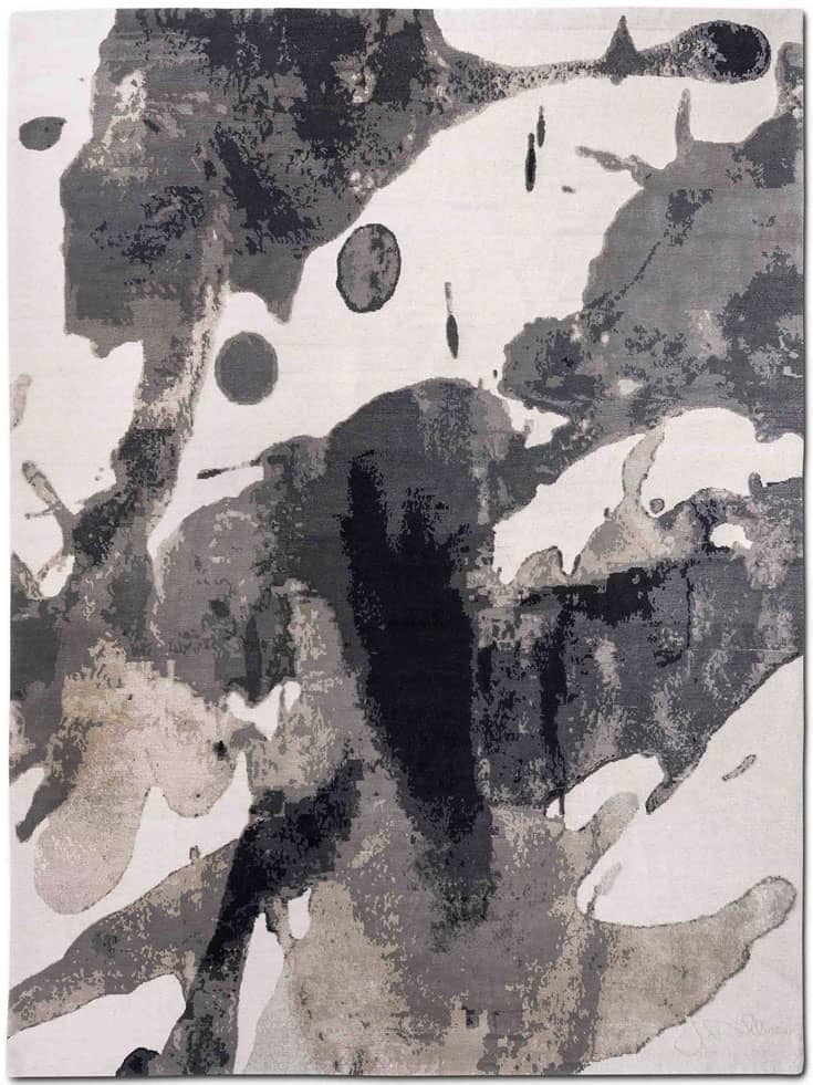 Zwart & wit luxe tapijt | Maat: 300 × 400 cm