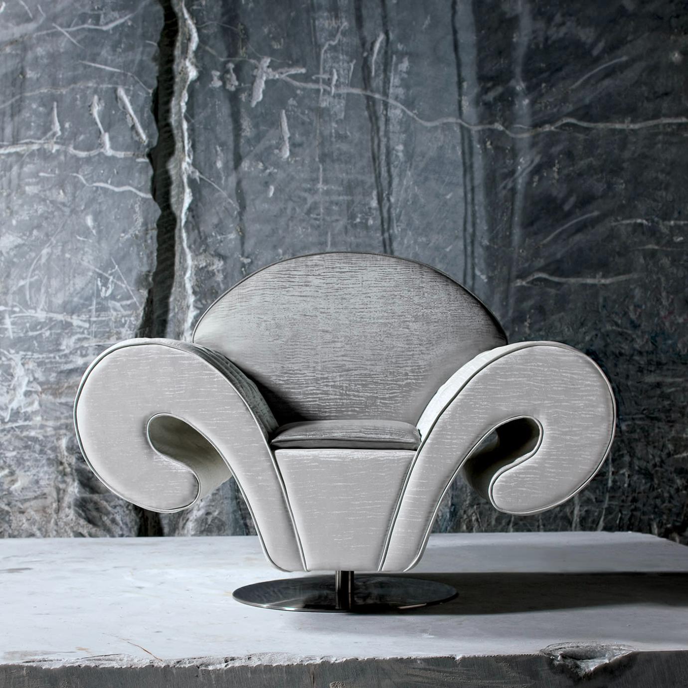 Silhouette witte draaibare fauteuil