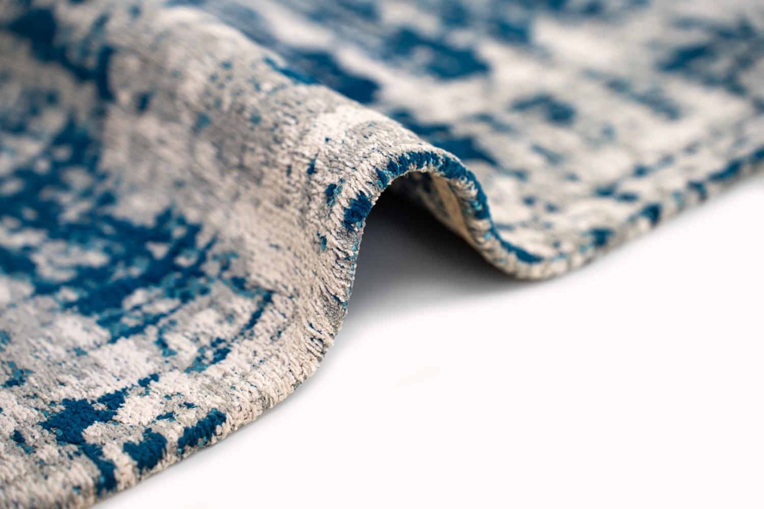 Bronx Azurite rond tapijt | Maat: Ø 240 cm