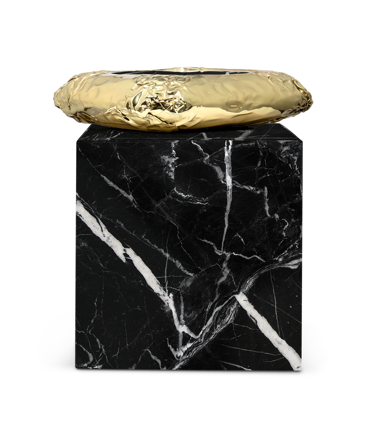 Megalith Nero Marquina bijzettafel