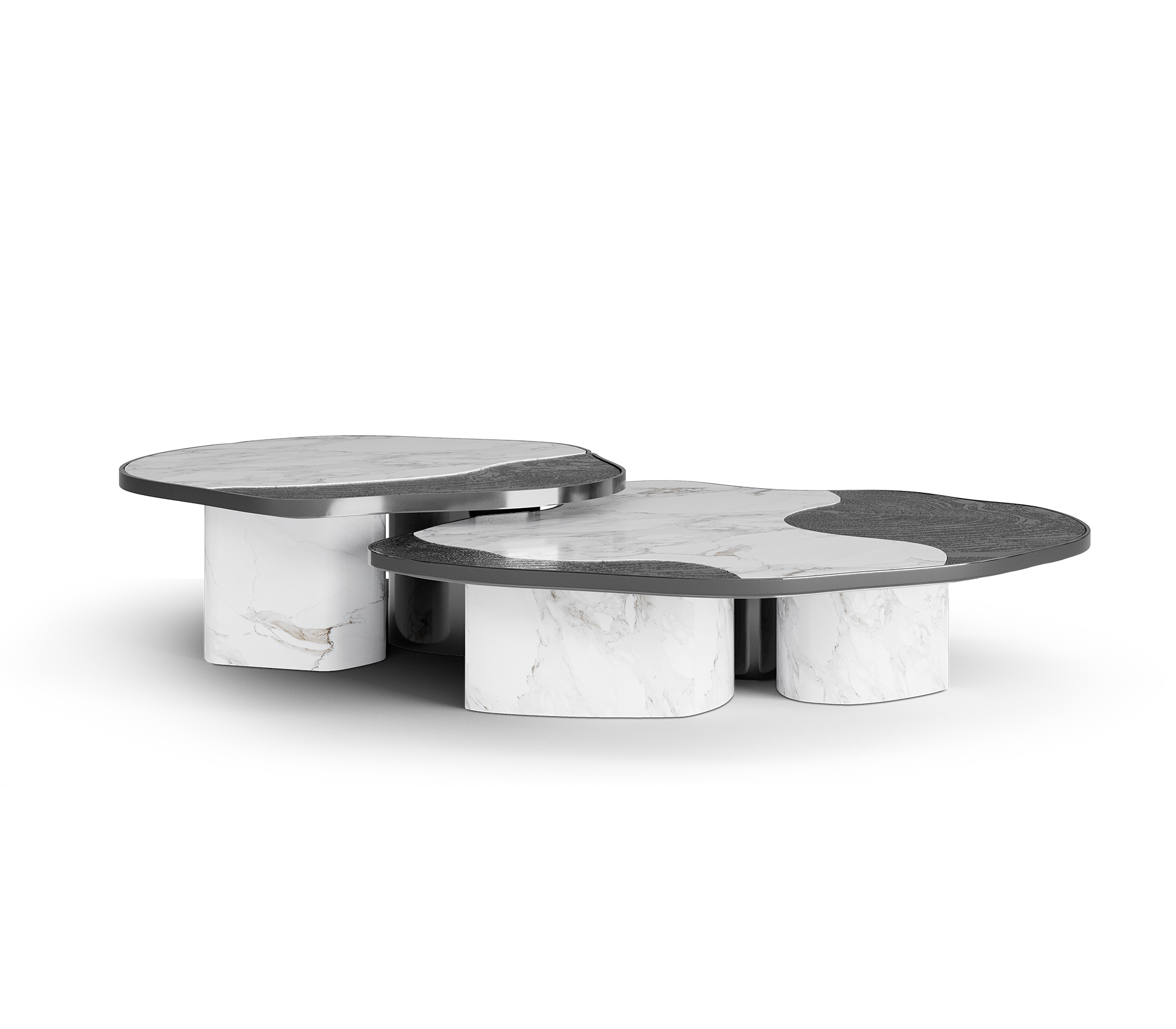 Athena Calacatta marmer en onyx tafelset