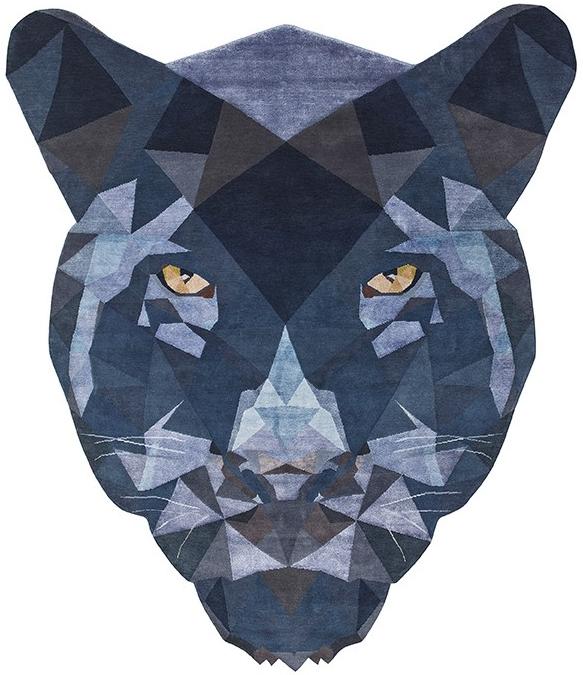 Panther gelimiteerde editie tapijt | Maat: 200 × 200 cm