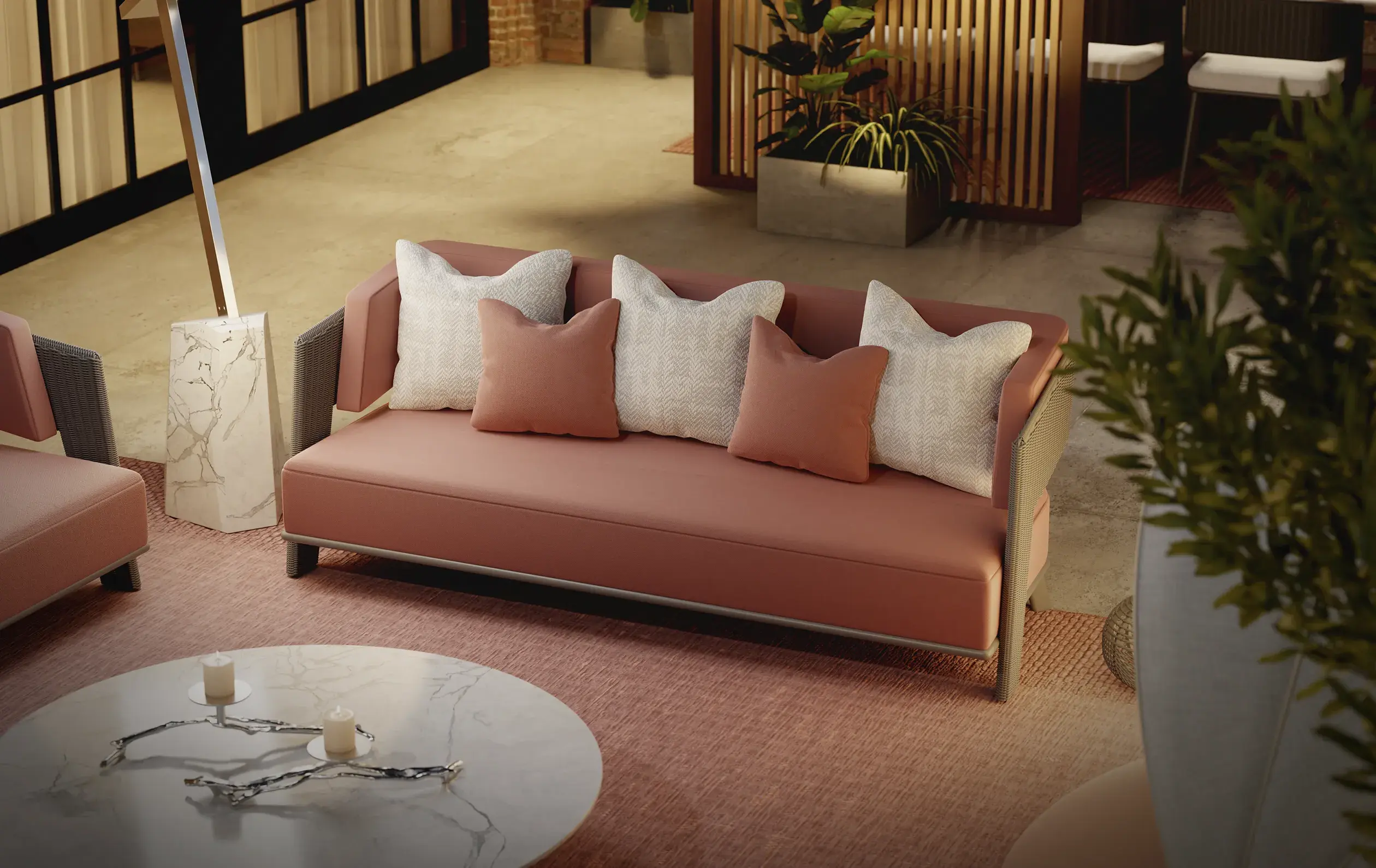 Crown grijze tuinsofa - 1
