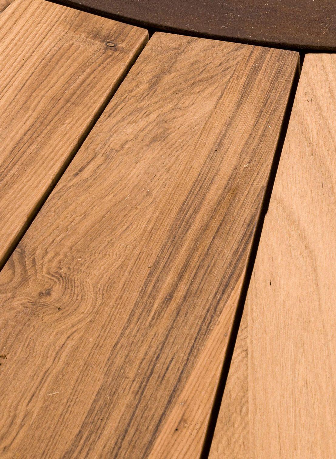 Zero houten vuurschaal | Afwerking: Oud hout | Afmetingen: Ø 200 cm