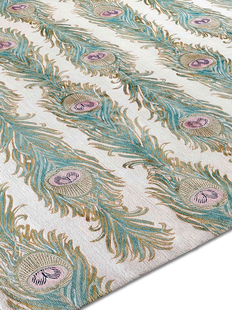 Feathers Lane handgemaakte luxe vloerkleed