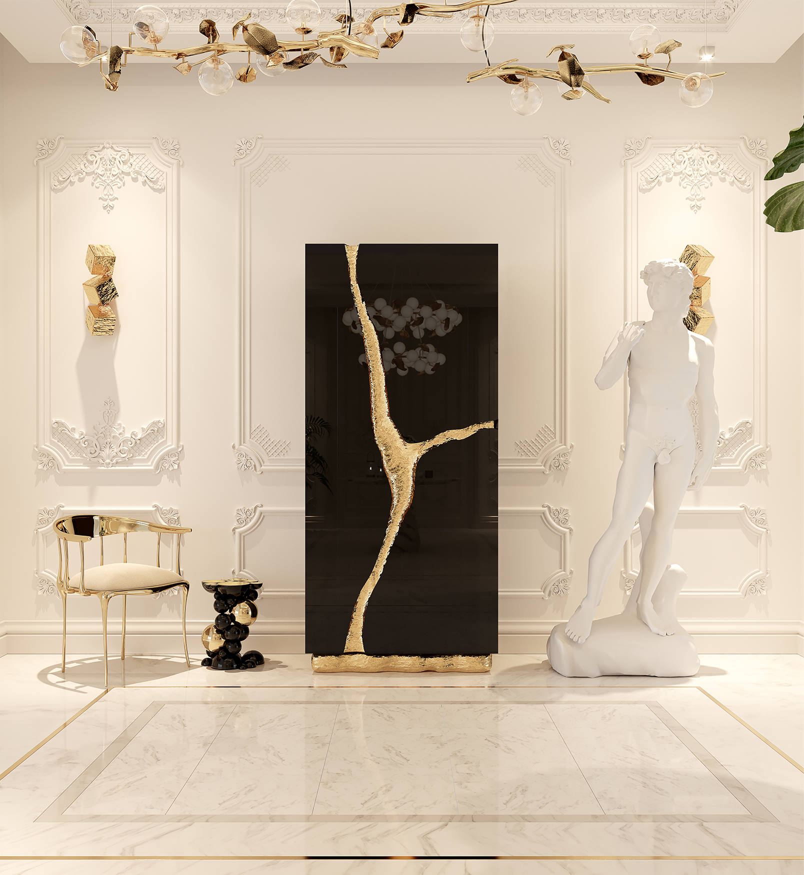 Cream luxe stoel