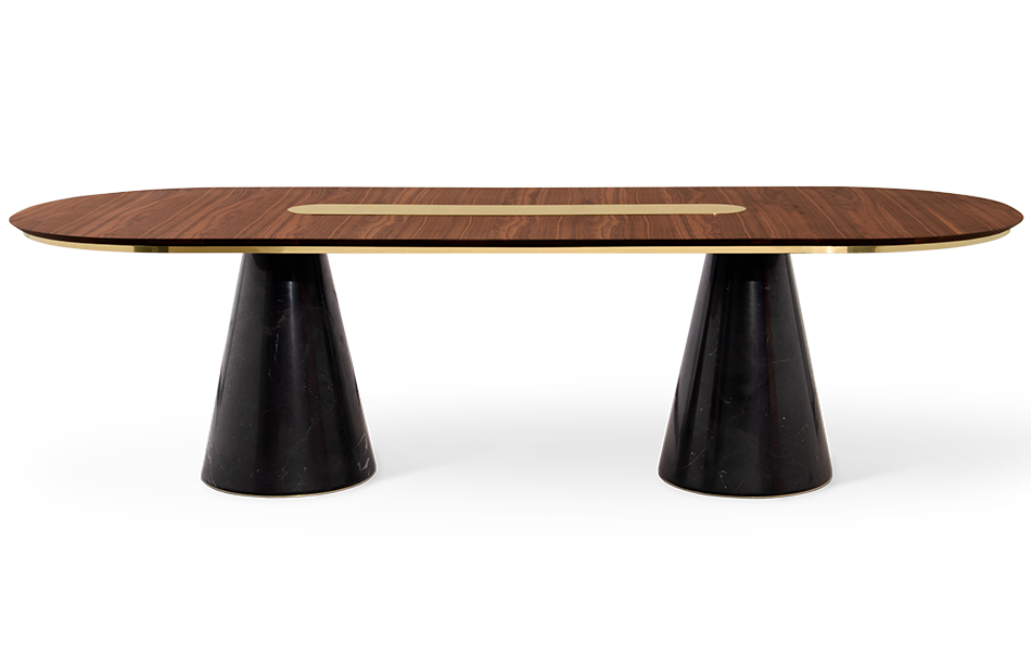 Forge ovale eettafel