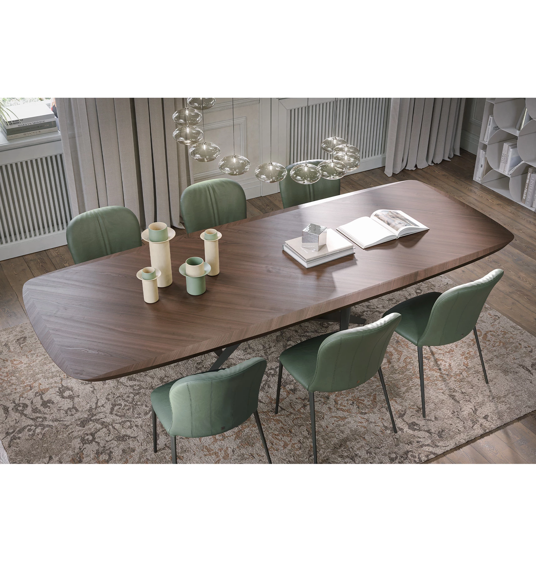 Thunder silk houten eettafel