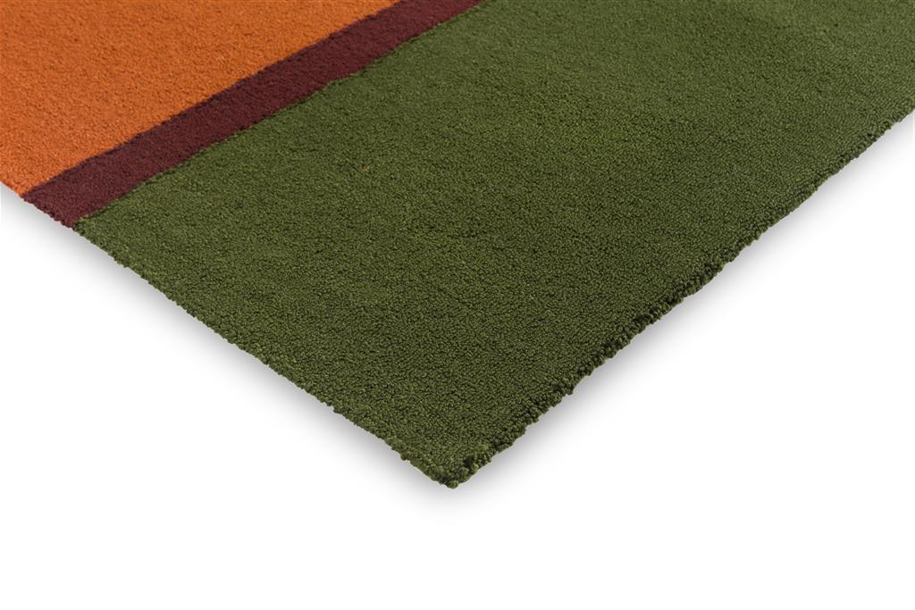 Festival streep oranje/groen outdoor tapijt | Maat: 250 × 350 cm