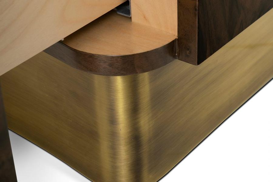 Designer houten nachtkastje