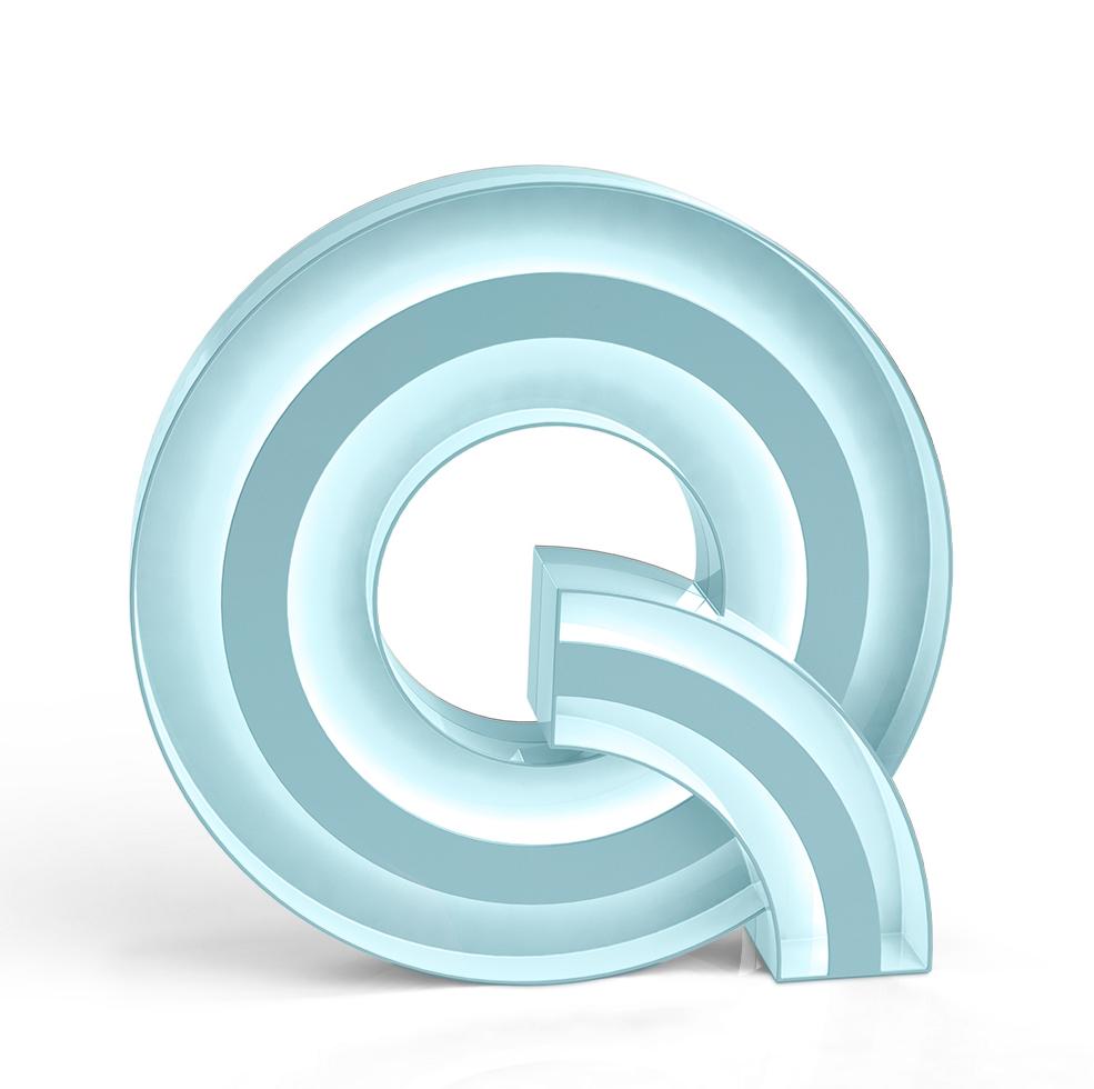 Quirky Letter Q lamp