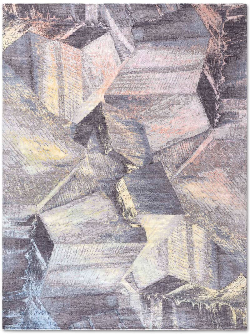 Brutalism Pastel handgeknoopt tapijt | Maat: 305 × 427 cm