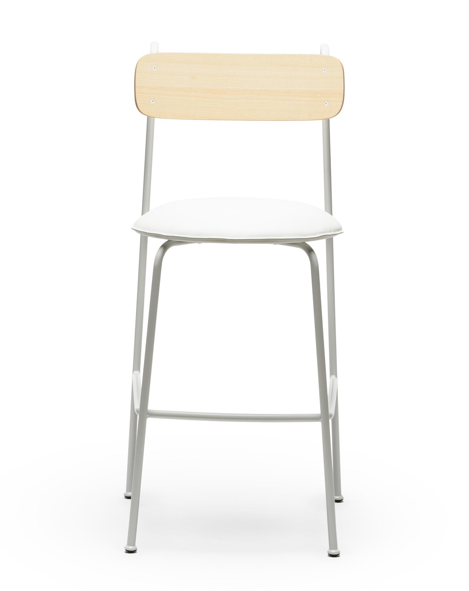 Lena SG-75 Witte Essenhout Barkrukstoel