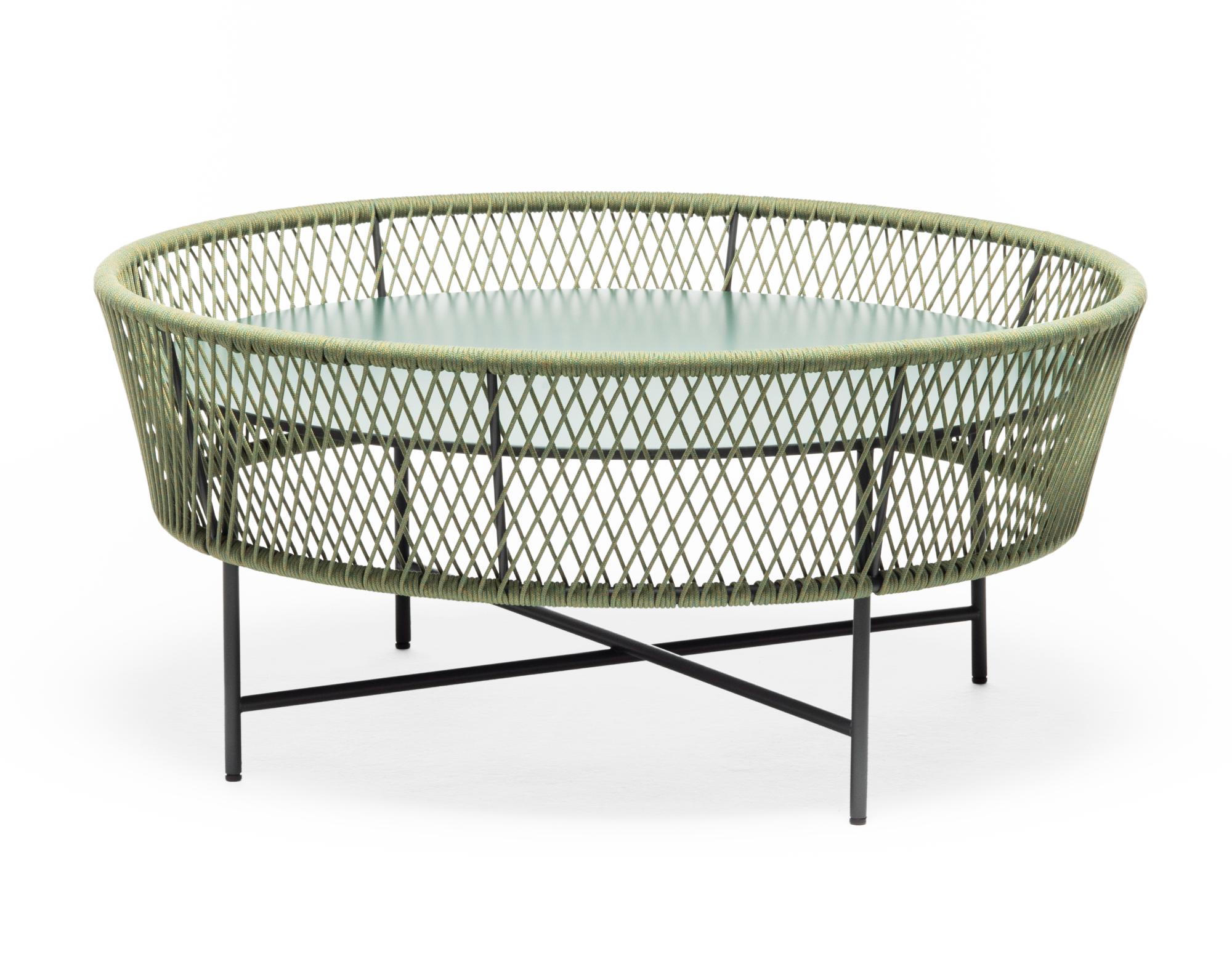 Tamburo LG Ronde Groene Buiten Salontafel