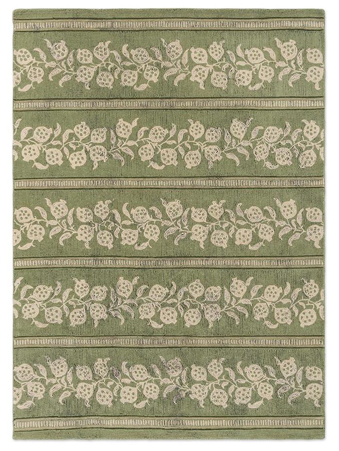 Anaar Forest Green vloerkleed | Maat: 140 × 200 cm