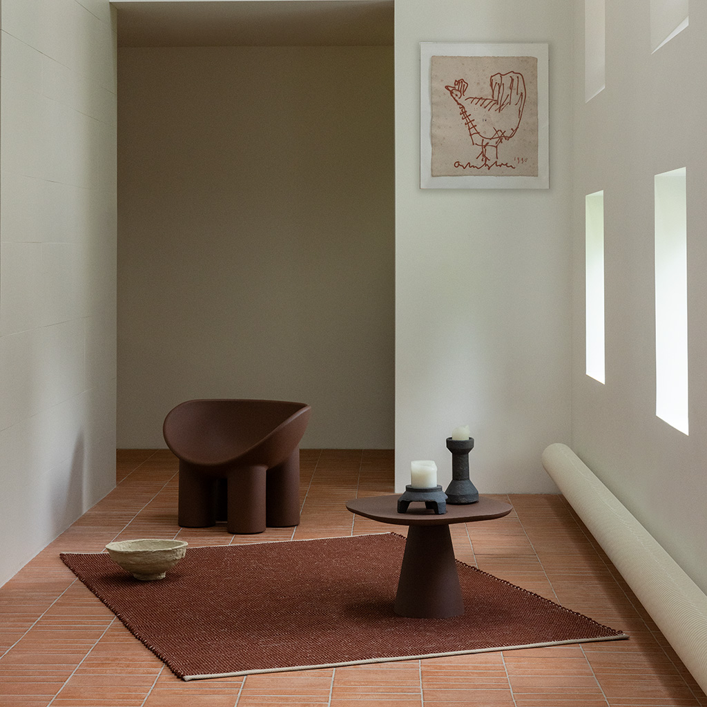 Frame baksteen tapijt | Maat: 200 × 300 cm