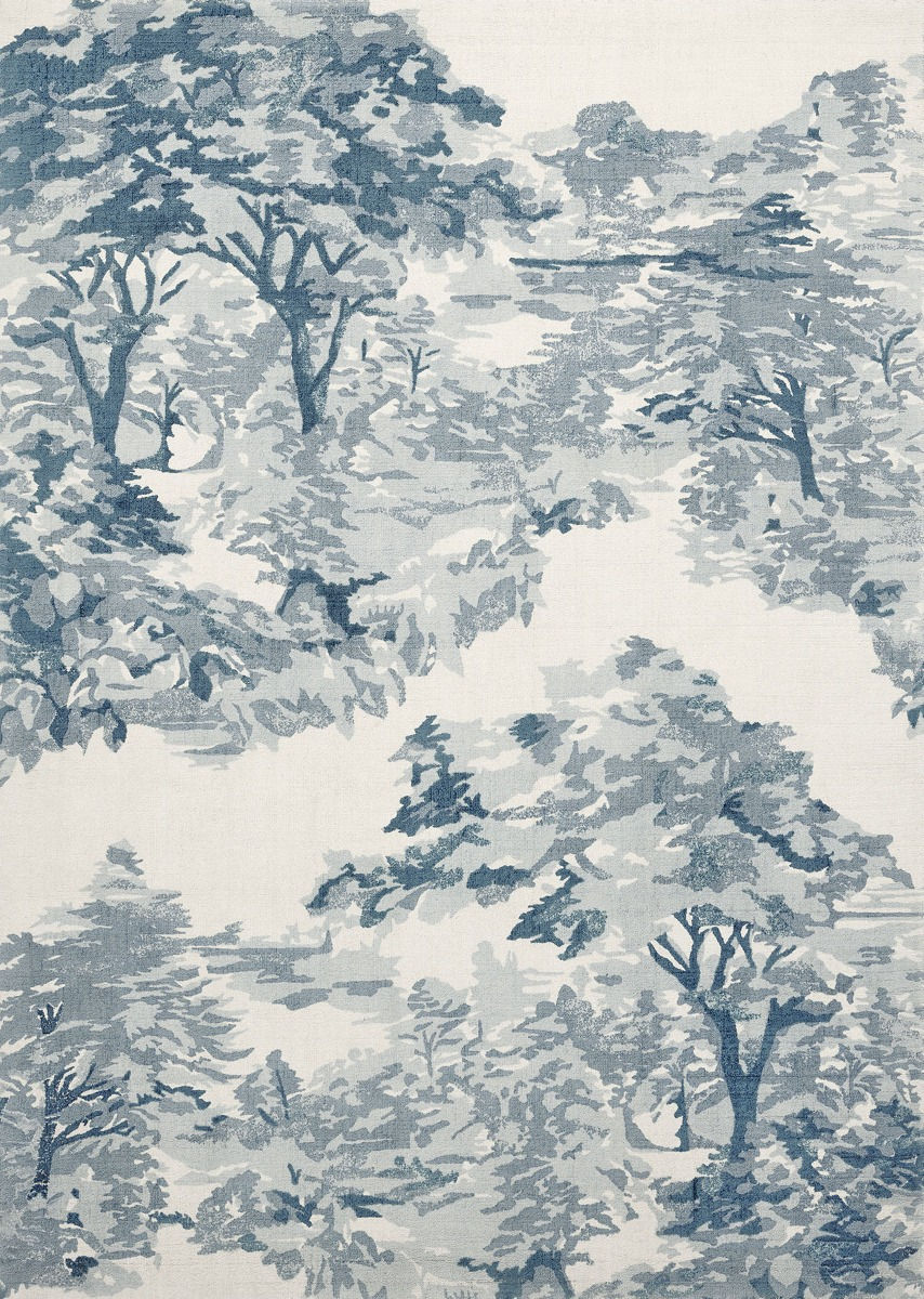 Landscape lichtblauw tapijt | Maat: 170 × 240 cm