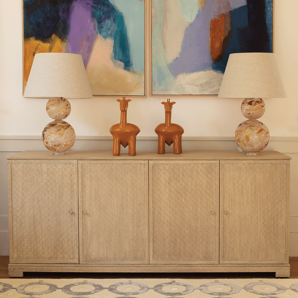 York Venetian White Oak buffet